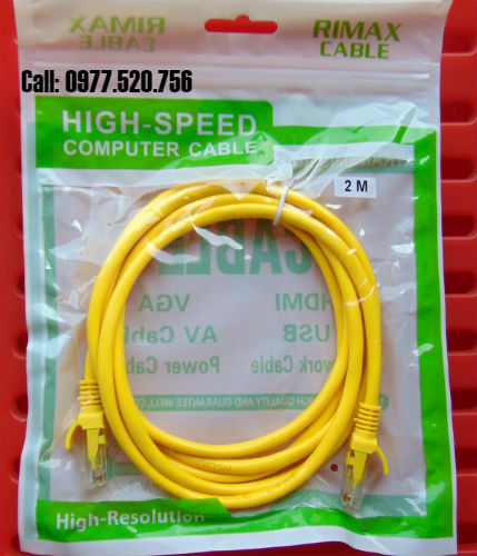 Dây mạng bấm sẵn cat5e dài 2m đầu đúc giá rẻ